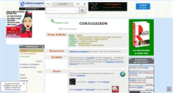 Desktop Screenshot of conjugaison.exionnaire.com