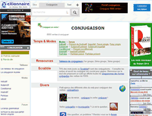 Tablet Screenshot of conjugaison.exionnaire.com
